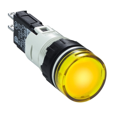 Schneider Signaling Harmony XB6_ Complete pilot light, Harmony XB6, yellow Ø 16 with integral LED 12...24 V_ [XB6AV5BB]