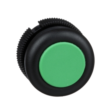 Schneider Signaling Harmony XAC_ Harmony XAC, Push button head, plastic, green, booted, spring return_ [XACA9413]