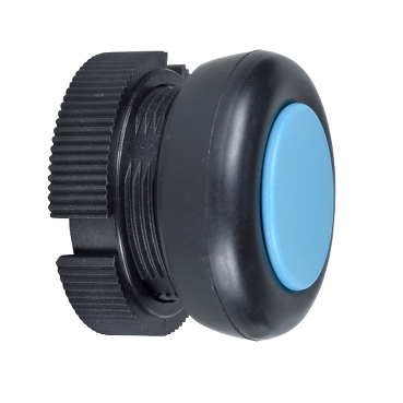 Schneider Signaling Harmony XAC_ Harmony XAC, Push button head, plastic, blue, booted, spring return_ [XACA9416]