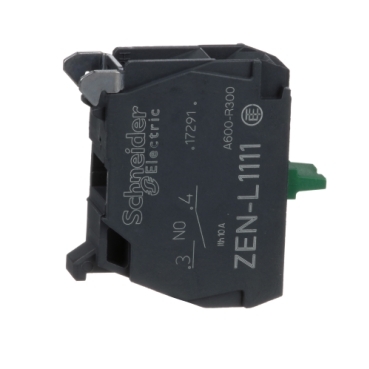 Schneider Signaling Harmony XALD, XALK_ single contact block for head Ø22 1NO screw clamp terminal_ [ZENL1111]