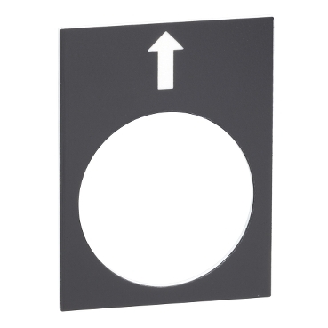 Schneider Signaling Harmony XAC_ legend - 30 x 40 mm - black - left, slow_ [ZB2BY2910]