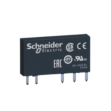 Schneider Signaling Zelio Relay_ Harmony, Slim interface plug-in relay, 6 A, 1 CO, standard, 24 V DC_ [RSL1AB4BD]