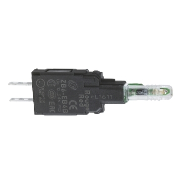 Schneider Signaling Harmony XB6_ yellow light block with body/fixing collar with integral LED 12...24V_ [ZB6EB5B]