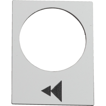 Schneider Signaling Harmony XAC_ legend - 30 x 40 mm - white - raise or right, slow-fast_ [ZB2BY4903]