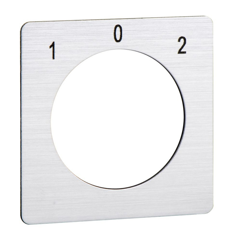 Schneider Signaling Harmony K1, K2_ legend for cam switch 1 - 0 - 2 - 45 x 45 mm_ [KZ18451]