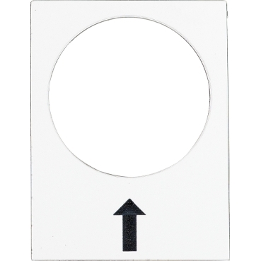 Schneider Signaling Harmony XAC_ legend - 30 x 40 mm - white - right, slow_ [ZB2BY4907]