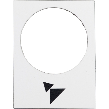 Schneider Signaling Harmony XAC_ legend - 30 x 40 mm - white - forward, slow-fast_ [ZB2BY4915]