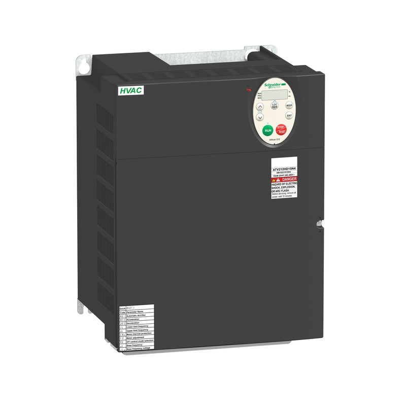 Schneider VFD Altivar 212_ variable speed drive ATV212 - 18.5kW - 25hp - 480V - 3ph - EMC - IP21_ [ATV212HD18N4]