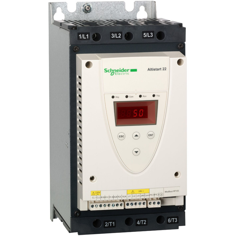 Schneider Soft Starter Altistart 22_ soft Starter-ATS22-control110V-power 208V(20hp)/230V(25hp)/460V(50hp)/575V(60hp)_ [ATS22D75S6U]
