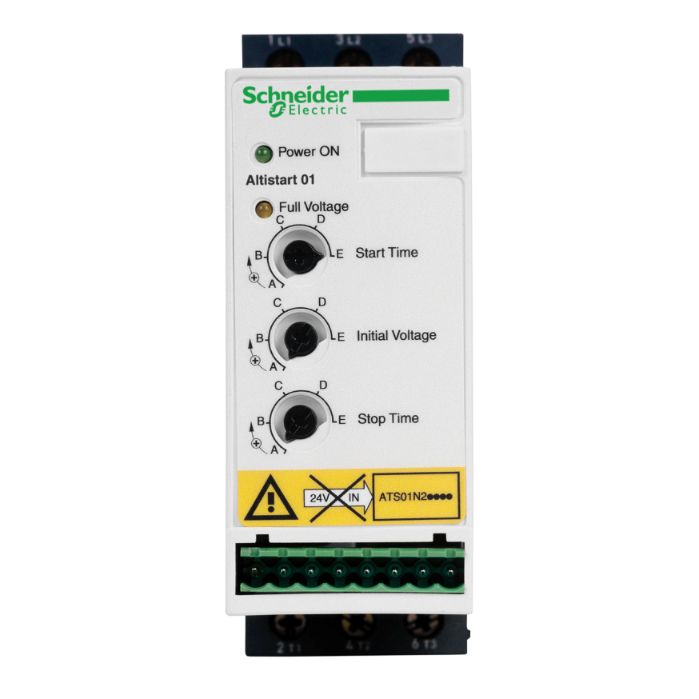 Schneider Soft Starter Altistart 01_ soft Starter for asynchronous motor - ATS01 - 6 A - 460..480 V_ [ATS01N206RT]