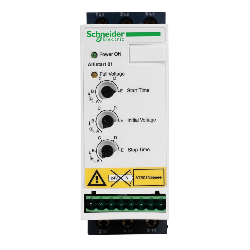 Schneider Soft Starter Altistart 01_ soft Starter for asynchronous motor - ATS01 - 6 A - 380..415V - 1.5..3 KW_ [ATS01N206QN]