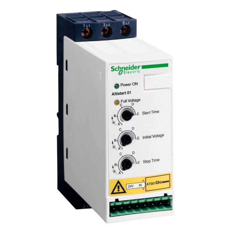 Schneider Soft Starter Altistart 01_ soft Starter for asynchronous motor - ATS01 - 12 A - 380..415V - 5.5 KW_ [ATS01N212QN]