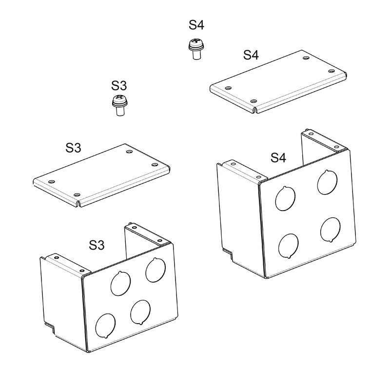 Schneider VFD Altivar 31_ kit for UL type 1 conformity - mounted under variable speed drive_ [VW3A31813]