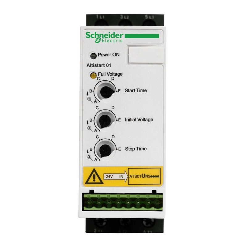 Schneider Soft Starter Altistart 01_ soft Starter for asynchronous motor - ATSU01 - 9 A - 200..480V - 1.5..4 KW_ [ATSU01N209LT]