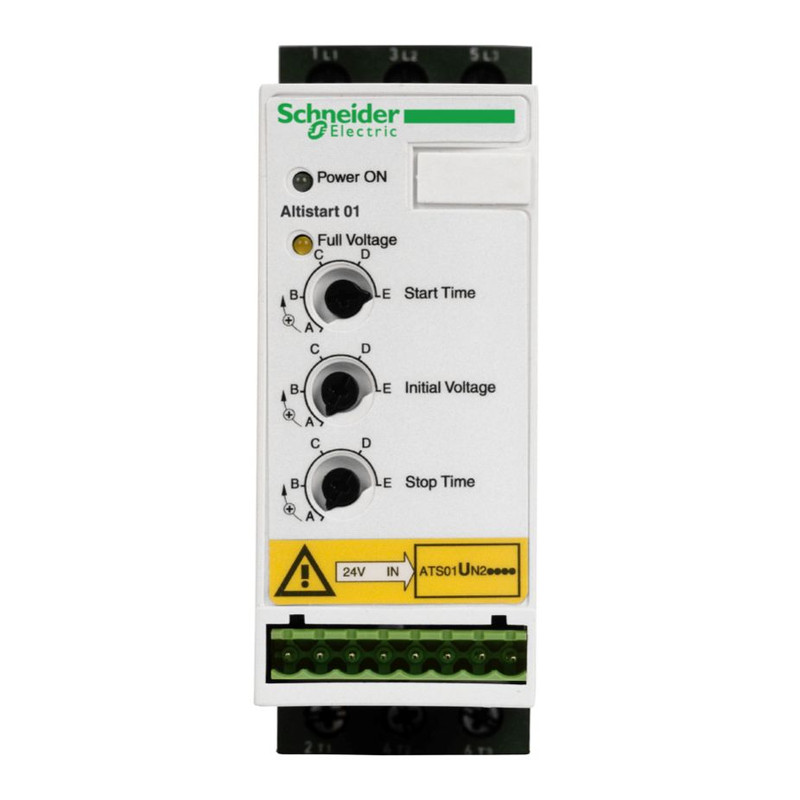 Schneider Soft Starter Altistart 01_ soft Starter for asynchronous motor - ATSU01 - 6 A - 200..480V - 0.75..3 KW_ [ATSU01N206LT]