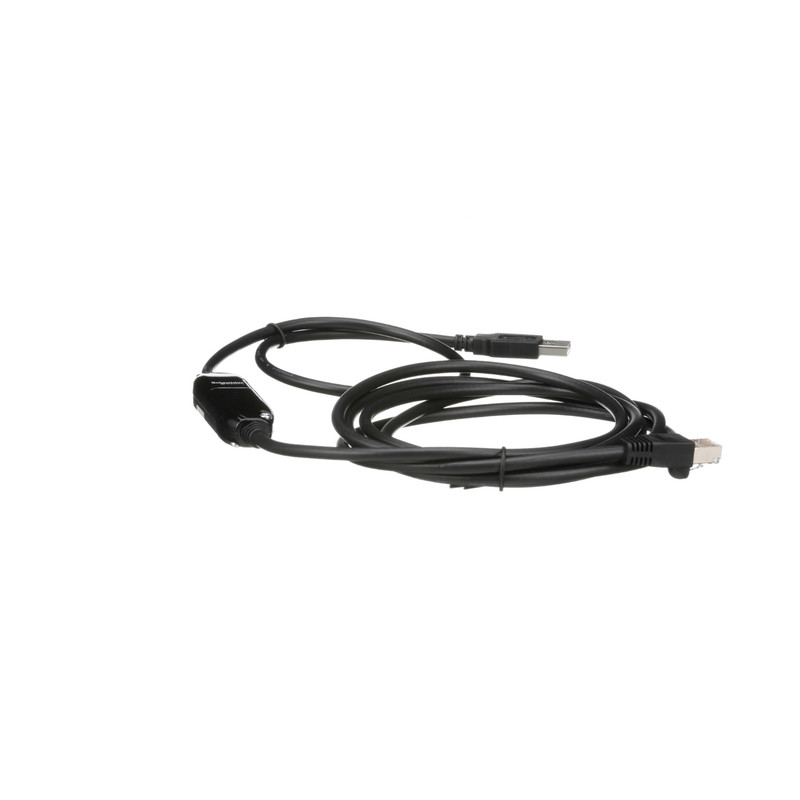 Schneider VFD TeSys T_ connection cable USB/RJ45 - for connection between PC and drive_ [TCSMCNAM3M002P]