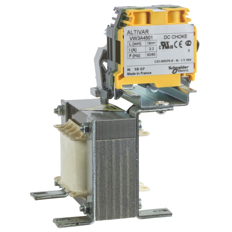 Schneider VFD Altivar 71_ DC choke - 2.2 mH - 19.2 A - for variable speed drive_ [VW3A4506]