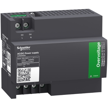 Schneider Breaker Masterpact NT_ external power supply module, input voltage 200 V AC to 240 V AC 50/60 Hz, output voltage 24 V DC, output current 1 A_ [LV454444]