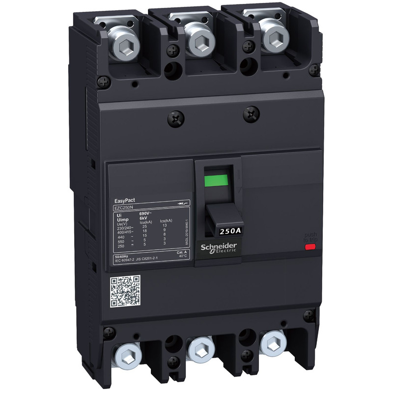 Schneider Breaker EasyPact EZC_ circuit Breaker Easypact EZC250H - TMD - 200 A - 3 poles 3d_ [EZC250H3200]