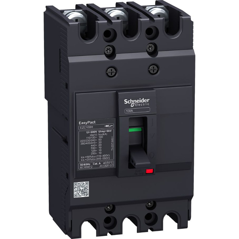 Schneider Breaker EasyPact EZC_ circuit Breaker Easypact EZC100F - TMD - 30 A - 3 poles 3d_ [EZC100F3030]