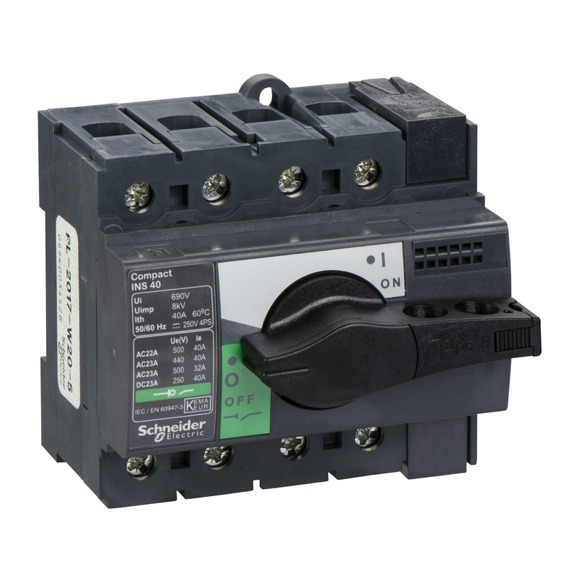 Schneider Breaker Interpact INS/INV_ switch-disconnector Compact INS40 - 4 poles - 40 A_ [28901]