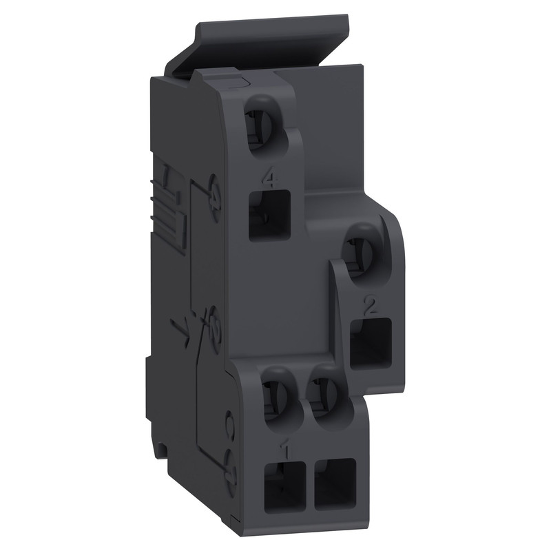 Schneider Breaker Compact NSX_ standard auxiliary contact, circuit Breaker status OF/SD/SDE/SDV, 1 changeover contact type, screwless spring terminals_ [29450]