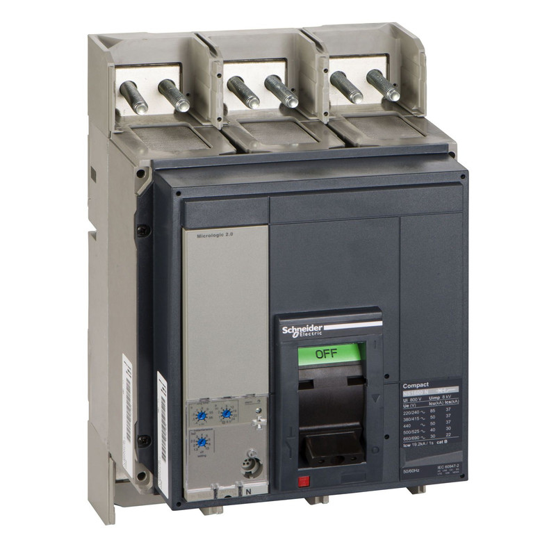 Schneider Breaker Compact NS > 630A_ circuit Breaker Compact NS1600N - Micrologic 2.0 - 1600 A - 3 poles 3t_ [33482]