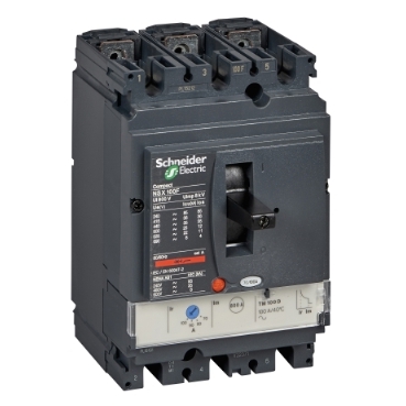 Schneider Breaker Compact NSX_ circuit Breaker Compact NSX100F - TMD - 80 A - 3 poles 3d_ [LV429631]
