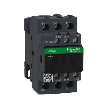 Schneider Breaker TeSys D_ TeSys D contactor - 3P(3 NO) - AC-3 - <= 440 V 25 A - 220 V AC coil_ [LC1D25M7]