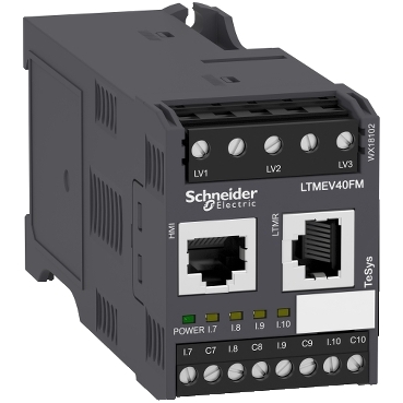 Schneider Breaker TeSys T_ Motor Management, TeSys T, motor controller, extension module, 4 inputs, for LTMR controller, 100 to 240 VAC_ [LTMEV40FM]