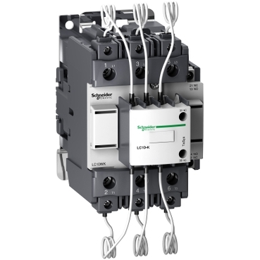 Schneider Breaker TeSys D_ Capacitor contactor, TeSys D, 63 kVAR at 400 V/50 Hz, coil 240 V AC 50/60 Hz_ [LC1DWK12U7]