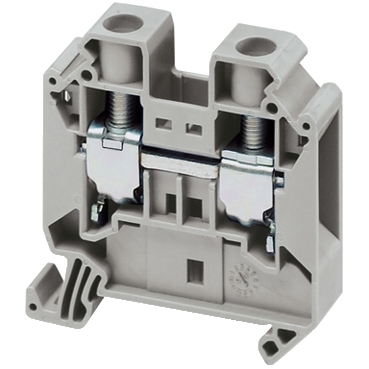 Schneider Terminal Block Linergy TR terminals blocks_ SCREW TERMINAL, FEED THROUGH, 2 POINTS, 16MM² , GREY_ [NSYTRV162]