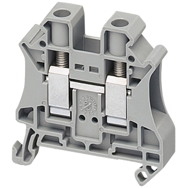 Schneider Terminal Block Linergy TR terminals blocks_ SCREW TERMINAL, FEED THROUGH, 2 POINTS, 10MM² , GREY_ [NSYTRV102]