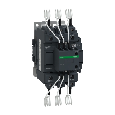 Schneider Capacitor contactor,TeSys Deca,63 kVAR 400V/50Hz,230V AC coil [LC1DWK12P7]