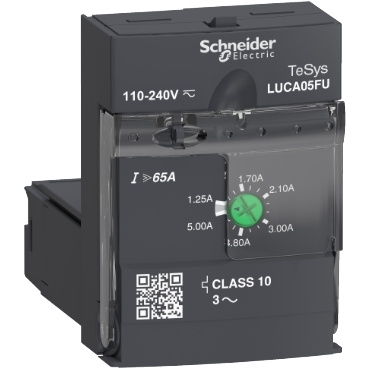 Schneider Standard control unit, TeSys Ultra, 1.25-5A, 3P motors, thermal magnetic protection, class 10, coil 110-240V AC/DC