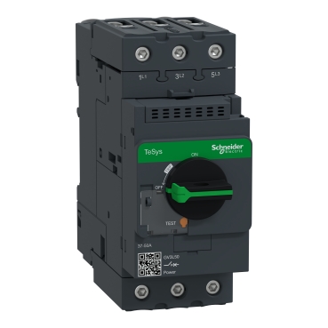 Schneider Breaker Motor circuit breaker,TeSys Deca,3P,40A,magnetic,rotary handle,EverLink terminals