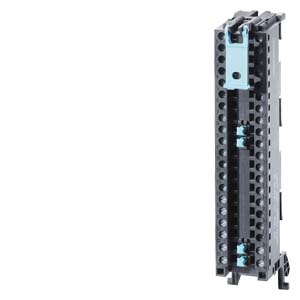 Siemens SIMATIC S7-1500, Front connector Screw-type connection system, 40-pole for 35 mm wide modules incl. 4 potential bridges, and cable ties