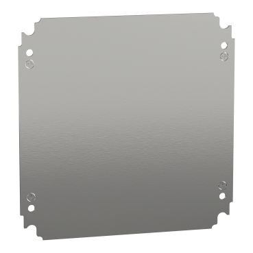 Schneider Plain mounting plate H300xW300mm made of galvanised sheet steel