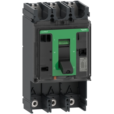 Schneider Circuit breaker basic frame, ComPacT NSX630S, 100kA at 415VAC 50/60 Hz, 630A, without trip unit, 3 poles