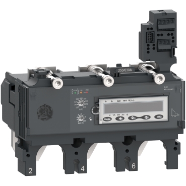 Schneider NSX Trip unit MicroLogic 6.3EM, ComPacT NSX400/630, 3 poles, basic and ground fault protections, motor, energy meter, 320A