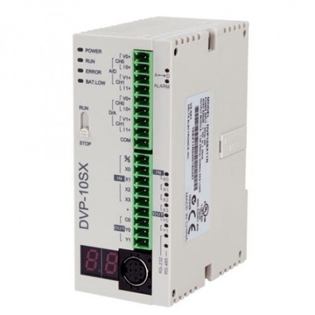 [DVP10SX11T] Delta  Compact PLC DVP-SX/2, PROGRAMMABLE LOGIC CTRL 8-4/6-2T  DC 6