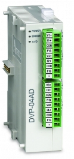 [DVP04AD-S] Delta  Compact PLC DVP-S, PROGRAMMABLE LOGIC CTRL 0/4DA DC 30