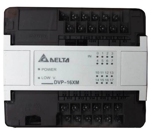 [DVP16XM11N] Delta  Compact PLC DVP-EX/ES, EXTENSION MODULE,24DO (RELAY) 24V DC POWER.