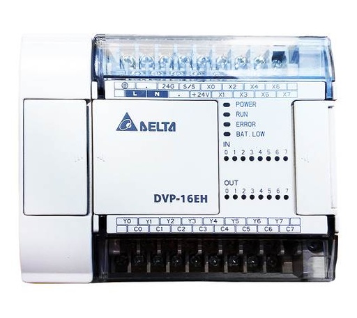 [DVP16EH00R3] Delta  Compact PLC DVP-EH3, PROGRAMMABLE LOGIC CTRL 12/8T AC 8 WB