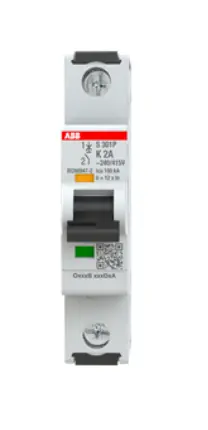 [2CDS381001R0277] ABB Miniature Circuit Breaker - S300P - 1P - 2 A - K [2CDS381001R0277]