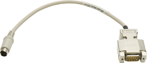 [GT10-C10R4-8P] Mitsubishi HMI GT1000 GT1020/1030 to FXCPU communication cable RS422, length 1m, Mini-DIN 8-pin plug_ [GT10-C10R4-8P]