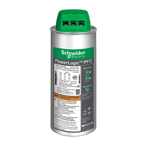 [BLRCH377A452B52] Schneider Capacitor  VarplusCan_ VarPlus Can HDuty Capacitor - 37.7/45.2 kvar - 525 V - 50/60Hz_ [BLRCH377A452B52]