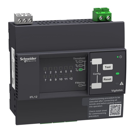 [IMDIFL12L] Schneider Fault Locator Vigilohm_ VIGILOHM 12 CHANNEL FAULT LOCATOR - 24-48VDC_ [IMDIFL12L]