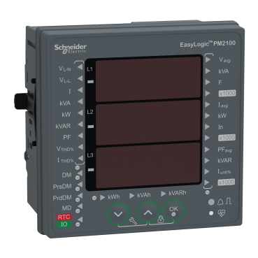 [METSEPM2130] Schneider Meter PM2000_ EasyLogic PM2130, Power & Energy meter, up to the 31st harmonic, LED display, RS485, class 0.5S_ [METSEPM2130]