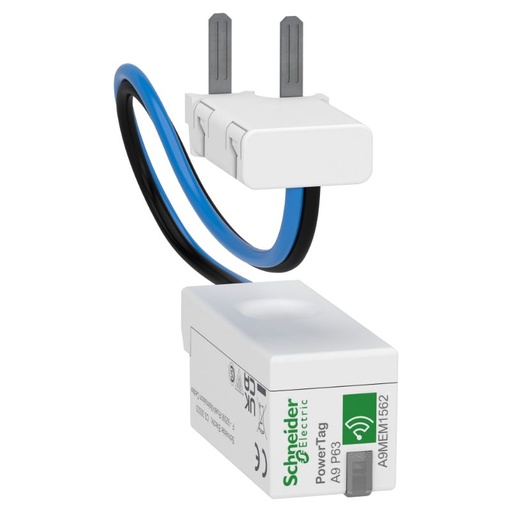 [A9MEM1562] Schneider Power Monitoring PowerTag_ energy sensor, PowerTag phaseNeutral 63A 1P+N bottom position_ [A9MEM1562]